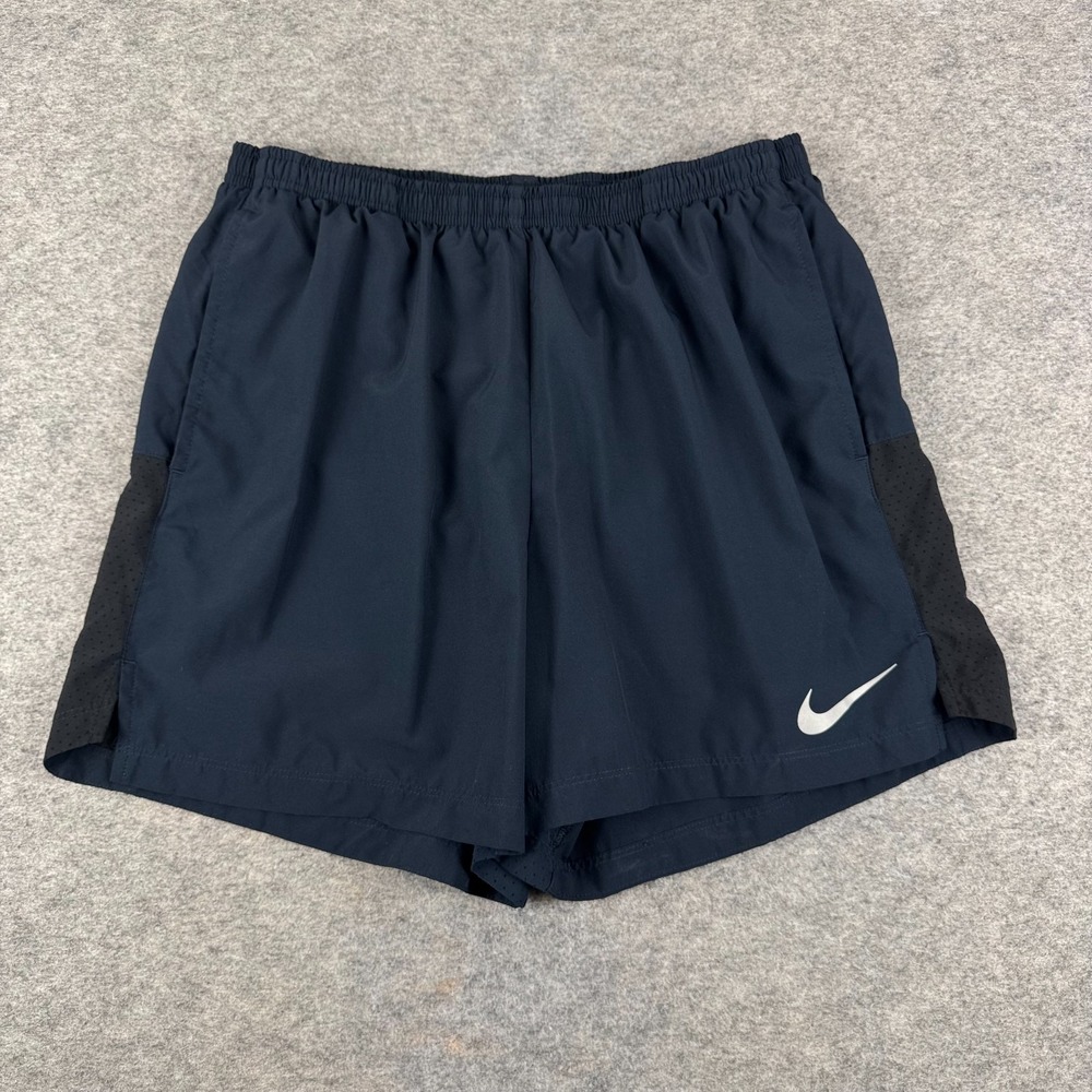 Nike Flex Challenger Running Shorts 5" Lined Polyester Blue Mens Large L